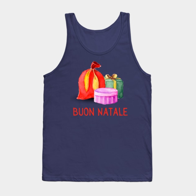 Buon Natale Italian Christmas Gift Italy Polyglot Tank Top by InnerMagic